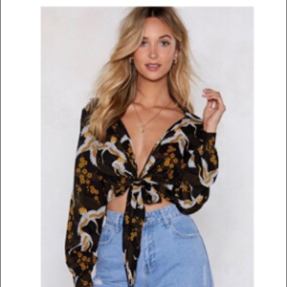 Nasty gal cropped top
